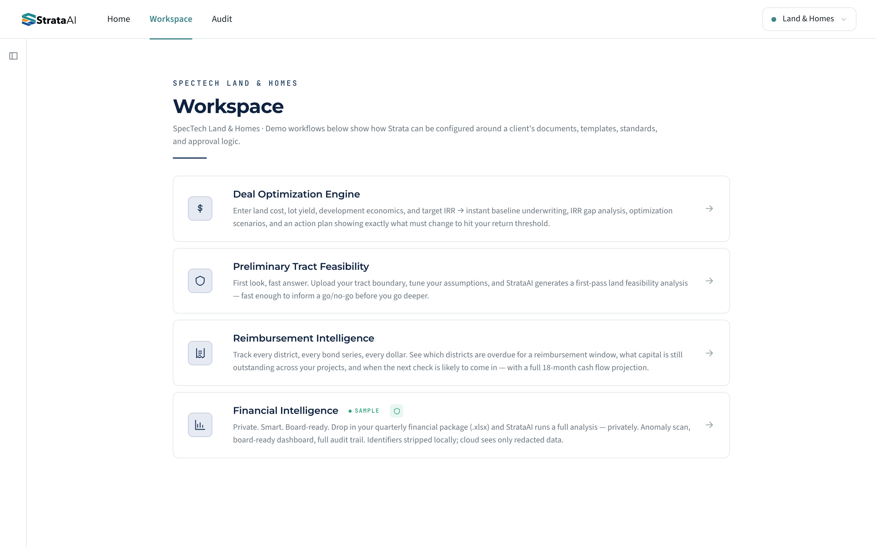 The Strata governed AI workspace